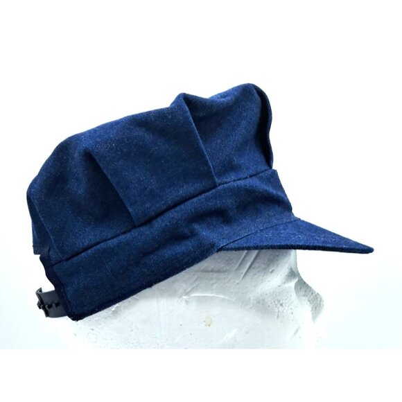 VIntage OshKosh BGosh Hat Blue Denim Snapback Cap USA Adjustable Train Railroad - Picture 5 of 8